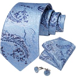 Fashion 8cm Tie Light Green Necktie Men Business Wedding Party Formal Neck Tie Accessories Handkerchief Cufflinks DiBanGu