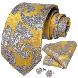 Fashion 8cm Tie Light Green Necktie Men Business Wedding Party Formal Neck Tie Accessories Handkerchief Cufflinks DiBanGu