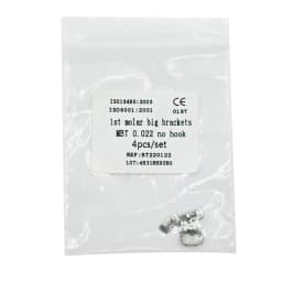 10Pcs/Pack Dental Orthodontic Lingual Button Bondble Multi-Hook Botton Monoblock Double Hooks Stainless Steel Dentist Materials
