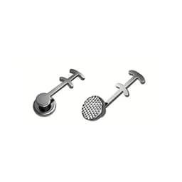 10Pcs/Pack Dental Orthodontic Lingual Button Bondble Multi-Hook Botton Monoblock Double Hooks Stainless Steel Dentist Materials