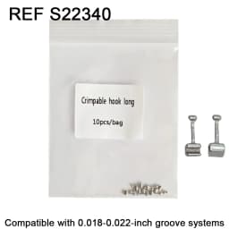 10Pcs/Pack Dental Orthodontic Lingual Button Bondble Multi-Hook Botton Monoblock Double Hooks Stainless Steel Dentist Materials