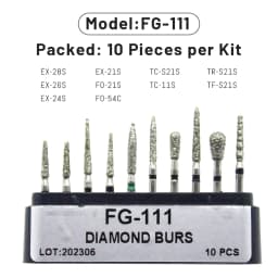 1Box AG Series Round Shape Dental Diamond Burs Drills High Speed Handpiece Teeth Whitening FG Dia 1.6MM Dentistry Materials