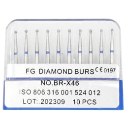 1Box AG Series Round Shape Dental Diamond Burs Drills High Speed Handpiece Teeth Whitening FG Dia 1.6MM Dentistry Materials