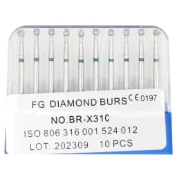 1Box AG Series Round Shape Dental Diamond Burs Drills High Speed Handpiece Teeth Whitening FG Dia 1.6MM Dentistry Materials