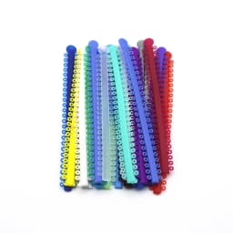 AG 1Pack=1000PCS/20Sticks Dental Orthodontic Elastic Ligature Ties Bands for Brackets Braces Colourful to Choose