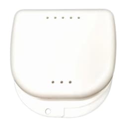 50pcs Denture Tray Box Dental Orthodontic Retainer Box Case Plastic Teeth Container Denture Box False Teeth Protective Case