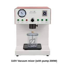 AG Dental Vacuum Mixer - Dental Lab Equipment Lab Compact Gypsum Stirrer with Vacuum Pump & Mixing Cup for Bubble-Free Casts