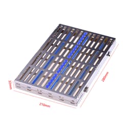 Dental Sterilization Rack Surgical Autoclavable Sterilization Box Dental Cassette File Burs Disinfection Tray Dentist Tools