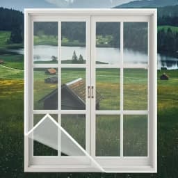 Summer mosquito proof door and window screens, available in various sizes (white)