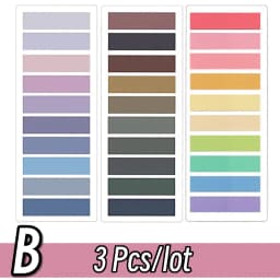 2400S Transparent Colorful Index Creative Memo Pads Office School Stationery Self-Adhesive Stickers Sticky Note Pads
