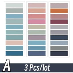 2400S Transparent Colorful Index Creative Memo Pads Office School Stationery Self-Adhesive Stickers Sticky Note Pads