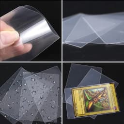 100pcs Transparent Card Sleeves fit for Playing Games TCG Protector PKM PTCG Cards Folder Yugioh sports photo Case Holder Toy