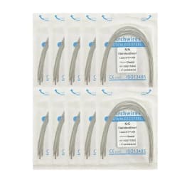 10pack Dental Arch Wires Orthodontic Super Elastic Stainless Steel Round Rectangle Archwire Lower/Upper 012/014/020/16x16/16x22