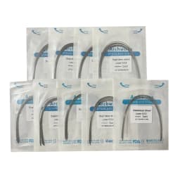 10pack Dental Arch Wires Orthodontic Super Elastic Stainless Steel Round Rectangle Archwire Lower/Upper 012/014/020/16x16/16x22
