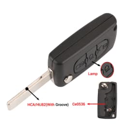 Jingyuqin 2/3 Buttons for Peugeot 207 307 308 407 607 807 For Citroen C2 C3 C4 C5 C6 Auto Remote key Case Va2/Hu83 CE0523 CE0536