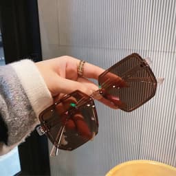 Big Frame Vintage Sunglasses Women Men Brand Square Sun Glasses Retro Eye Glasses Goggle for Male Female Polygon Sunglasses 