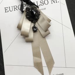 Vintage Crystal Fabric Bow Tie Brooch Korean Fashion Bowties Neckties for Women White Shirt Collar Luxury Jewelry Accessories