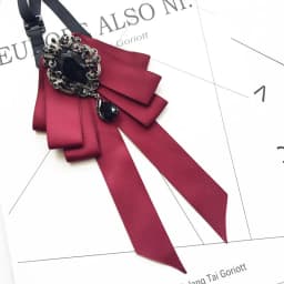 Vintage Crystal Fabric Bow Tie Brooch Korean Fashion Bowties Neckties for Women White Shirt Collar Luxury Jewelry Accessories