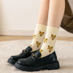 New Cute Cartoon Dog Middle Tube Socks Japanese Ins Creative Female Sokken Shiba Inu Dalmatian Malzis Teddy Pomeranian Dropship