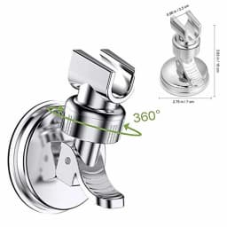1Pc Universal Shower Head Holder Adjustable Strong Adhesive ABS Shower Brackets Suction Cup Wall Mount Waterproof Shower Base