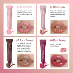 10ml Mirror Lip Glaze Moisturizes Jelly Lip Enrichment Oil Lasting Water Light Glass Lip Oil Remove Line Lip Protection Serum