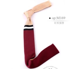 Men's Knitted Knit Leisure Striped Tie Classic Plain Corner Neck Ties For Men Skinny 5cm Normal Necktie Woven Designer Cravat
