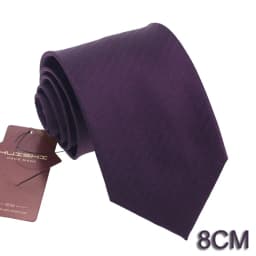 Classic Business Necktie Collar Men Women Quality Stripe Ties Scarves Deep Purple Waterproof British Style Mens Neck Ties Color