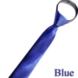 Men's Formal Zipper Necktie Red Dark Blue Black Color Polyester Satin Tie For Men Vintage Decoration Necktie Wedding Accessories