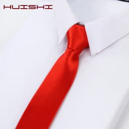 Men's Formal Zipper Necktie Red Dark Blue Black Color Polyester Satin Tie For Men Vintage Decoration Necktie Wedding Accessories