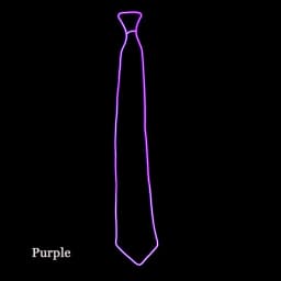 Flashing Neon Light LED Tie Halloween Christmas Dance Supplies Wedding Performance Decoration Luminous EL Wire Necktie
