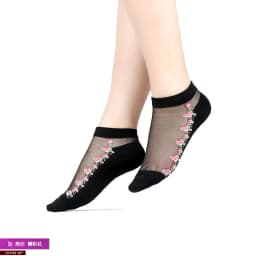 Sexy fishnet Women Lace Ruffle Soft Comfy Sheer Silk Elastic Mesh Knit Frill Trim Transparent Ankle funny socks 1pair=2pcs