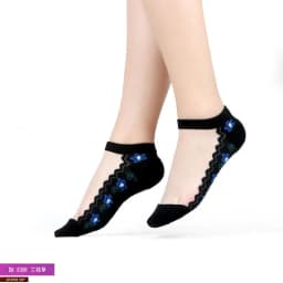 Sexy fishnet Women Lace Ruffle Soft Comfy Sheer Silk Elastic Mesh Knit Frill Trim Transparent Ankle funny socks 1pair=2pcs