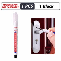 iLMH 1-40PCS Deep Hole Long Nib Head Markers For Metal Perforating Pen Waterproof Bathroom Woodworking Decoration Multi-Purpose
