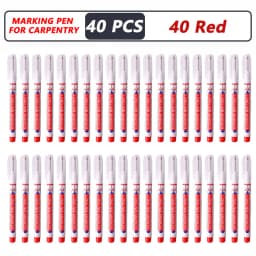 iLMH 1-40PCS Deep Hole Long Nib Head Markers For Metal Perforating Pen Waterproof Bathroom Woodworking Decoration Multi-Purpose