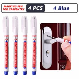 iLMH 1-40PCS Deep Hole Long Nib Head Markers For Metal Perforating Pen Waterproof Bathroom Woodworking Decoration Multi-Purpose