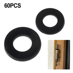 60pc Fitting Rings Washer White Plastic For Door Hinge 0.5-1.2mm Nylon Gasket High Temperature Insulation Flat Gasket
