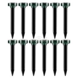 4/8X Solar Repeller Powered Ultrasonic Sonic Mouse Mole Pest Rodent Repellent Vibration Wave Yard Outdoor Garden Lawn Farm Field