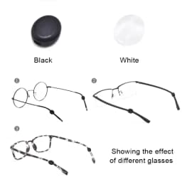 3.5 Millimeters Invisible Round Ear Hook Eyeglasses Silicone Mini Glasses Anti Slip Grip Temple Tip Accessories