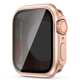 Screen Protector Cover for Apple Watch 45mm 44mm 40 41 42 46mm PC Front Rear Bumper Case iwatch 11 10 9 8 7 SE 6 Change To Ultra