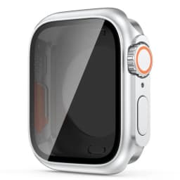 Screen Protector Cover for Apple Watch 45mm 44mm 40 41 42 46mm PC Front Rear Bumper Case iwatch 11 10 9 8 7 SE 6 Change To Ultra