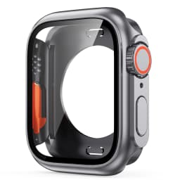 Screen Protector Cover for Apple Watch 45mm 44mm 40 41 42 46mm PC Front Rear Bumper Case iwatch 11 10 9 8 7 SE 6 Change To Ultra