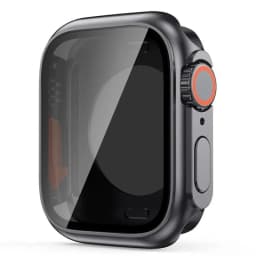 Screen Protector Cover for Apple Watch 45mm 44mm 40 41 42 46mm PC Front Rear Bumper Case iwatch 11 10 9 8 7 SE 6 Change To Ultra
