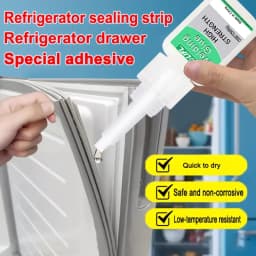 Special glue for refrigerator, super glue, plastic glue, refrigerator seal, transparent, low temperature tolerance, antifreeze.