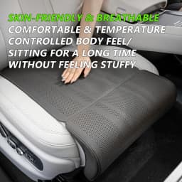 SEAMETAL Car Seat Cushion with Leg Support Universal Car Seat Protection Cover with Extension Leg Rest Padding Relieve Fatigue