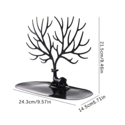 Jewelry Display Stand Tray Tree Storage Racks Earrings Necklaces Rings Jewelry Boxes Case Desktop Organizer Holder Make Up Decor