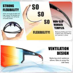 SCVCN New Outdoor Cycling Sunglasses Men Road Driving Bike Glasses Sports Mountain Climbing Women Bicycle Cycling UV400 Goggles