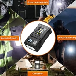 MINI USB Rechargeable LED Flashlight Portable Tail Magnet Flashlight Super Bright Camping Lantern Side COB Emergency Light