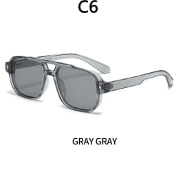 BOYSEEN Men's Square Tortoiseshell Sunglasses Preppy Style Black Frame Eyewear Can Make Prescription