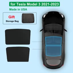 Sun Shade For Tesla Model 3 Y YL Juniper Highland 2025-2020 2026 Upgrade Ice Cloth Buckle Sun Glass Front Rear Sunroof Skylight