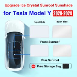 Sun Shade For Tesla Model 3 Y YL Juniper Highland 2025-2020 2026 Upgrade Ice Cloth Buckle Sun Glass Front Rear Sunroof Skylight